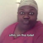 im on the toilet