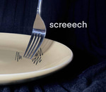 Anti ASMR fork on plate