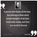 a person who thinks all the time