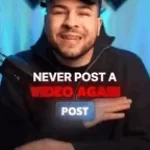 Never ever post a video again
