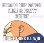 Kakarot this cancer thing is pretty strong.
