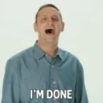 ik ben klaar met poepen