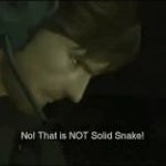 NO! That is NOT Solid Snake!