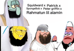SpongeBob Squidward Peter Griffin Patrick say nasheed together