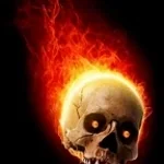 Burning Skull