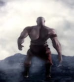 Kratos Jumps of Cliff