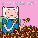 finn screams pizza