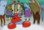 mr krabs walking