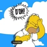 Homer Drops His Donut