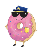 A man who exposed himself to police officers in a donut shop