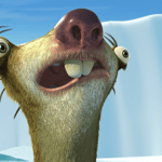 Sid the sloth gets a present