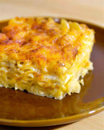 macaroni with the chicken strips