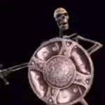 Skeleton bang on shield hella loud