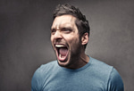 Screaming man