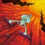 THE FLOOR IS LAVA  - Squidward