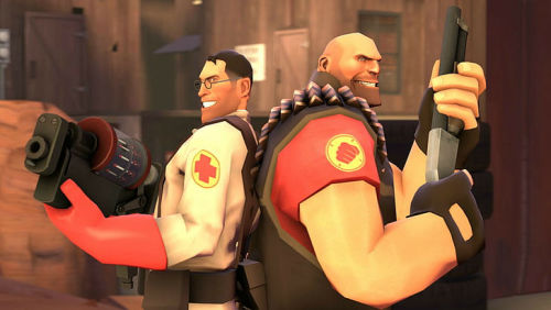 Team Fortress 2 Heavy - Let us wrestle little man