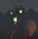 titan projector man sound wave