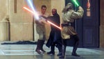 Lightsabers Clashing