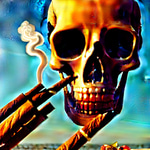 You smoke and hit your balls