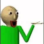 glitching at the baldi in the