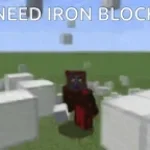 What is this iron block doing