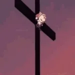 mary on a cross