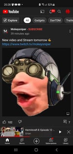 Dancing fat man to music