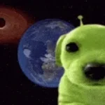 GoG The Green Alien Dog Sing _Pretty Little Baby_