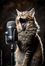Let me put my cat on the mic + goofy jingle