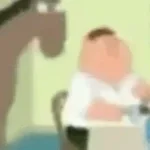 Peter, the horse is here