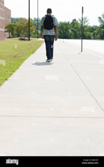 walking on pavement