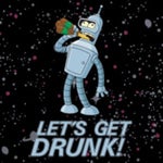 Futurama - Bender - Get drunk