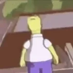 homer drops his donut