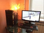 pc fire meme