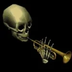 skull trumpet