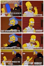 Homer Simpson : The Simpsons Kids shut up?