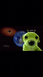 Gog the green alien dog sing pretty little baby bad quality - Sound