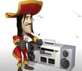 pirata con radio