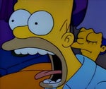 Homer screaming (Moaning Lisa)