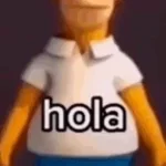 Homero diciendo hola 😃