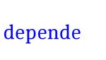 depende