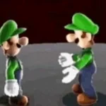 Mario speaking gibberish evily