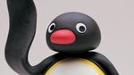 Pingu eating fish