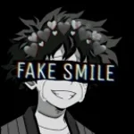deku fake smile