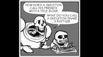 Papyrus tells skeleton puns