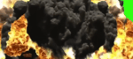 Grosse explosion ! (FOND VERT)