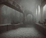 in an ancient monastery silent