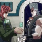 Jojos Bizarre Adventure Kakyoin and Polnareff Manly Handshake