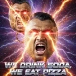 we drink soda we eat pizza. lalala, lalalalala.